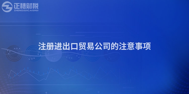 注冊進(jìn)出口貿(mào)易公司的注意事項