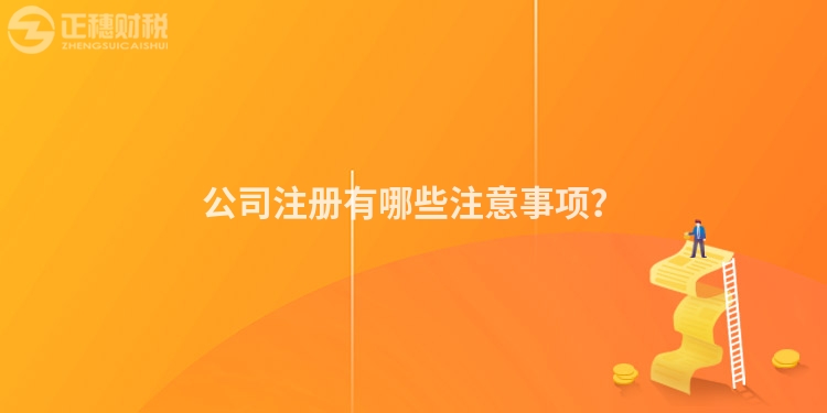 公司注冊有哪些注意事項？