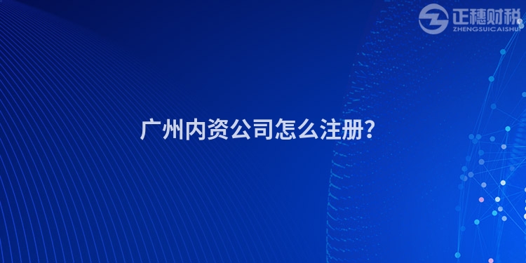 廣州內(nèi)資公司怎么注冊(cè)？