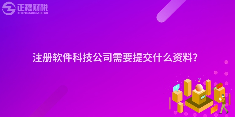 注冊軟件科技公司需要提交什么資料？