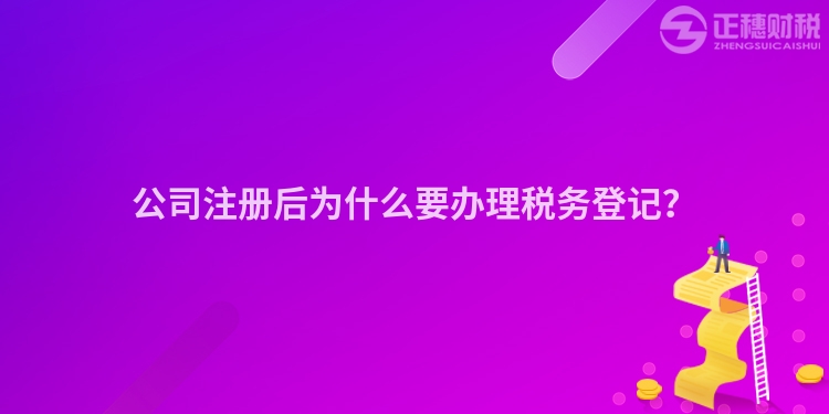 公司注冊后為什么要辦理稅務登記？