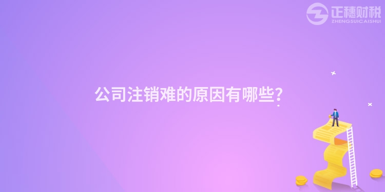 公司注銷難的原因有哪些？