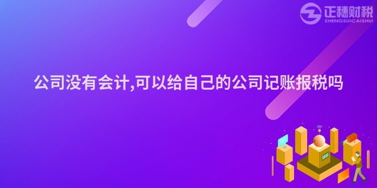 公司沒有會(huì)計(jì),可以給自己的公司記賬報(bào)稅嗎
