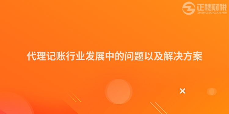 代理記賬行業發展中的問題以及解決方案