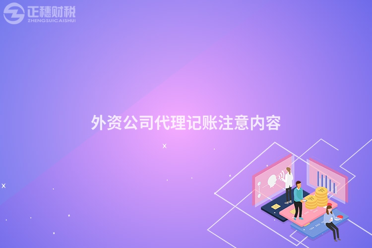 外資公司代理記賬注意內容