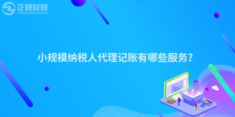 小規(guī)模納稅人代理記賬有哪些服務(wù)？