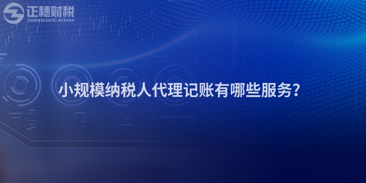 小規模納稅人代理記賬有哪些服務？