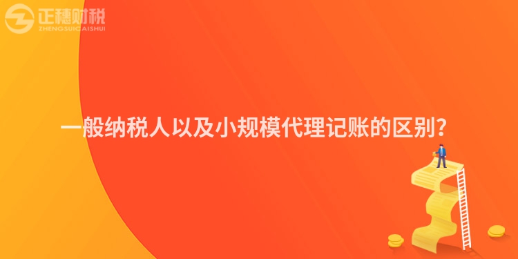 一般納稅人以及小規模代理記賬的區別？