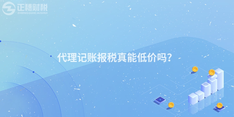 代理記賬報(bào)稅真能低價(jià)嗎？