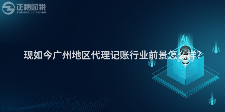 現如今廣州地區代理記賬行業前景怎么樣?