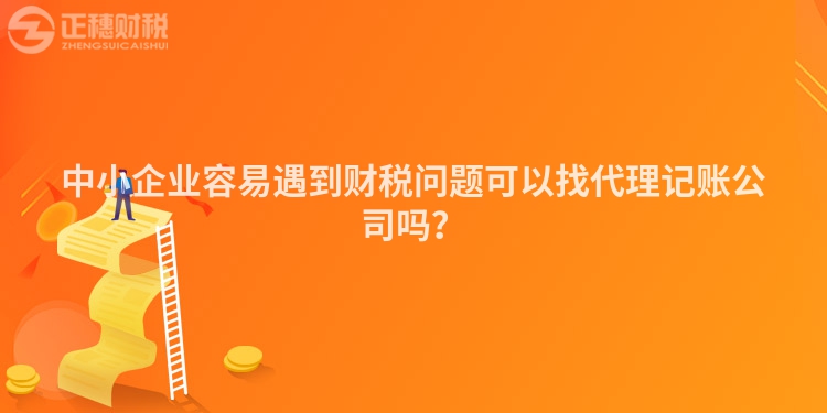 中小企業(yè)容易遇到財(cái)稅問(wèn)題可以找代理記賬公司嗎？