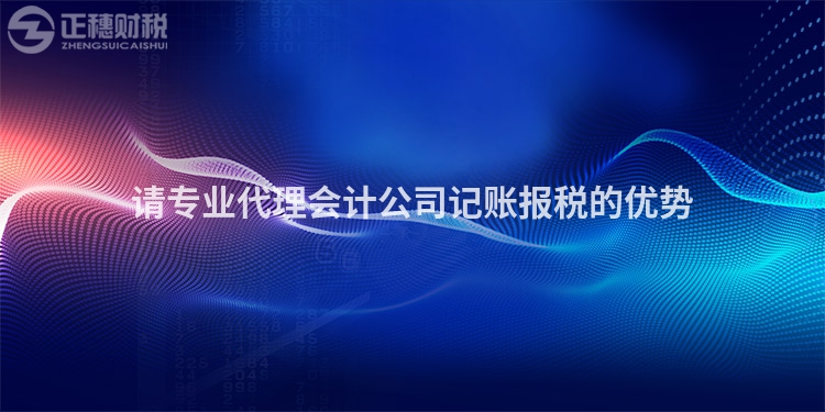 請專業代理會計公司記賬報稅的優勢