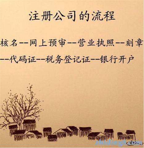 注冊公司的流程及費(fèi)用
