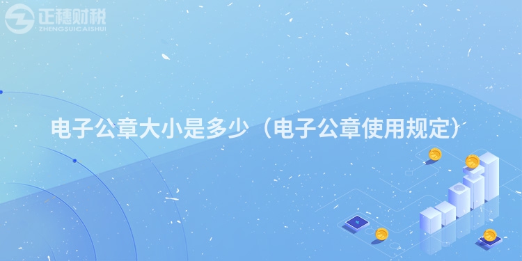 電子公章大小是多少（電子公章使用規定）