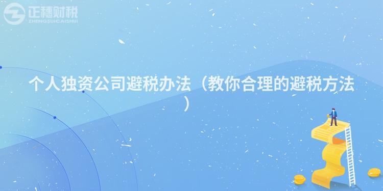 個人獨資公司避稅辦法（教你合理的避稅方法）