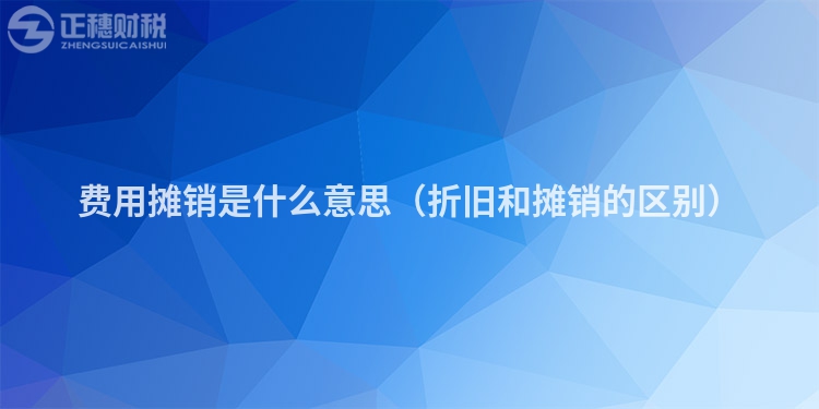 費用攤銷是什么意思（折舊和攤銷的區別）