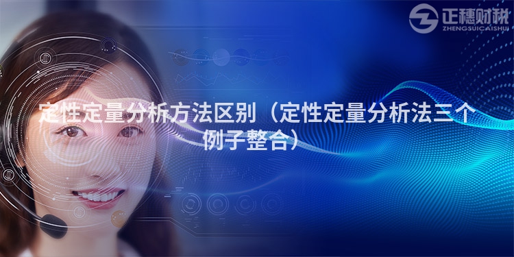 定性定量分析方法區別（定性定量分析法三個例子整合）