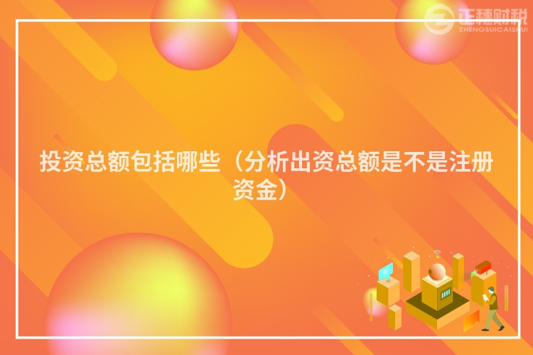 投資總額包括哪些(分析出資總額是不是注冊(cè)資金)