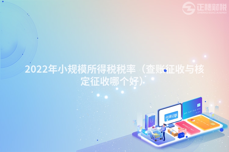 2022年小規模所得稅稅率（查賬征收與核定征收哪個好）