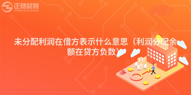 未分配利潤在借方表示什么意思（利潤分配余額在貸方負數）