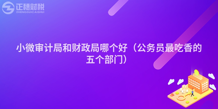 小微審計局和財政局哪個好（公務員最吃香的五個部門）